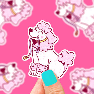 Poodle Puppy - Klistremerke