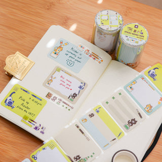 Rull med 100 Etiketter - Stationery Cats