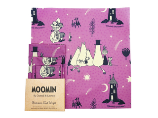 Mummitrollet - Beeswax Wrap "By nightfall" - Sett med 3 stk