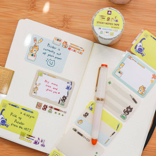Rull med 100 Etiketter - Stationery Cats