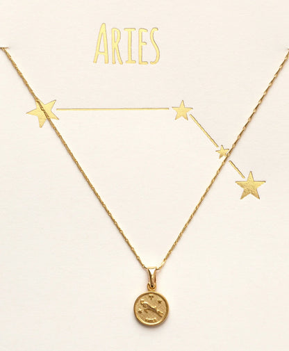 Tiny Zodiac Medallion - Aries