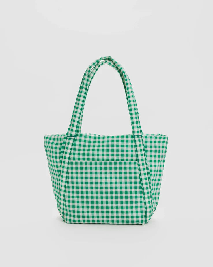 BAGGU Mini Cloud Bag - Green Gingham