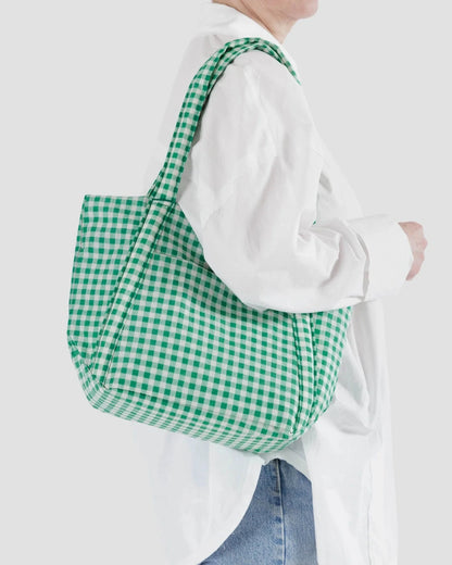 BAGGU Mini Cloud Bag - Green Gingham