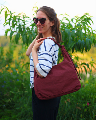 BAGGU Nylon Shoulder Bag - Mahogany