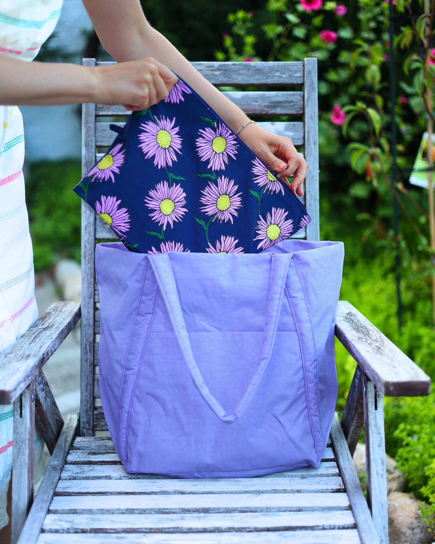 BAGGU Go Pouch Set - Night Orchard
