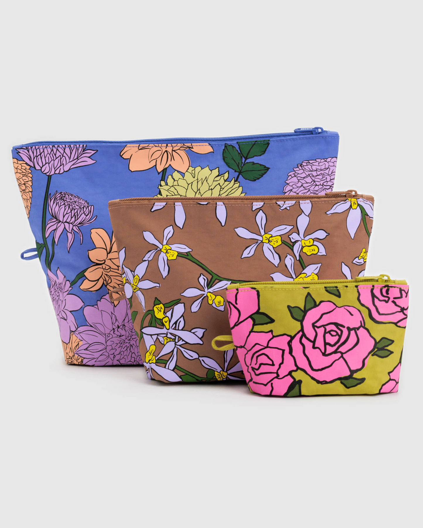 BAGGU Go Pouch Set - Garden Flowers