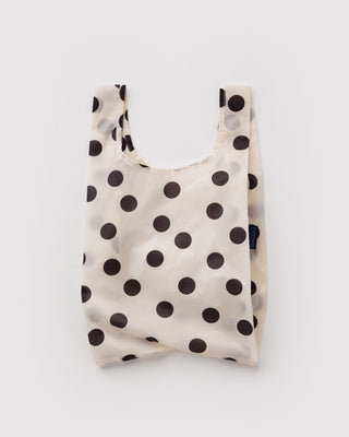 Baby BAGGU Handlenett - Cream and Black Polka Dot