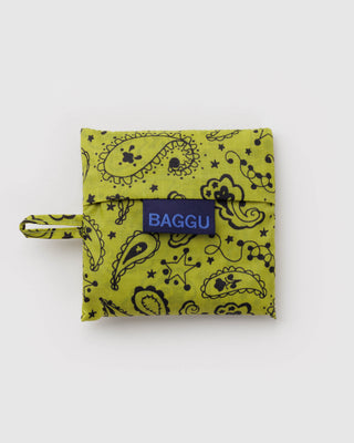 Baby BAGGU Handlenett - Chartreuse Paisley