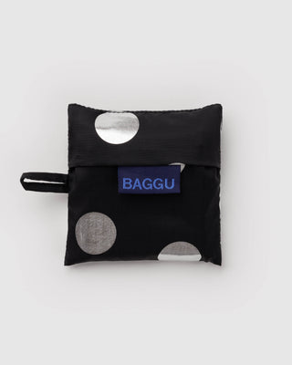 Baby BAGGU Handlenett - Silver Metallic Polka Dot
