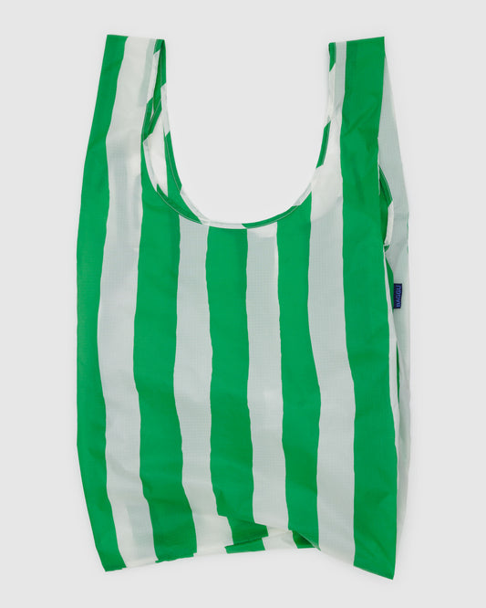 Big BAGGU Green Painted Stripe