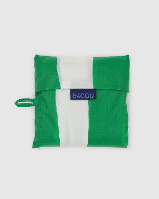 Big BAGGU Green Painted Stripe