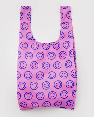 Big BAGGU Handlenett - Pop Pink Happy