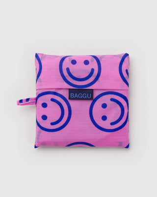 Big BAGGU Handlenett - Pop Pink Happy