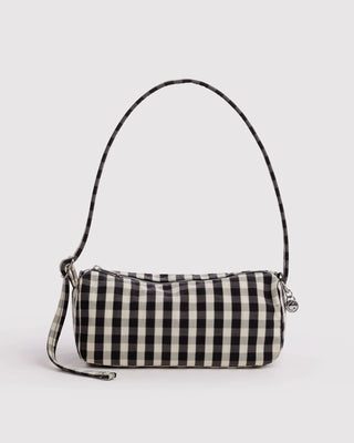 BAGGU Nylon Loaf Bag - Black And Cream Gingham