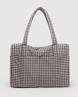BAGGU Cloud Carry-On Bag - Black & White Gingham