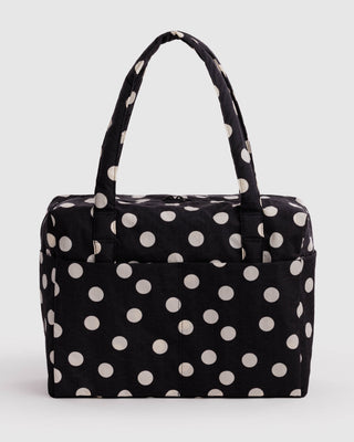 BAGGU Cloud Carry-On Bag - Black and Cream Polka Dot