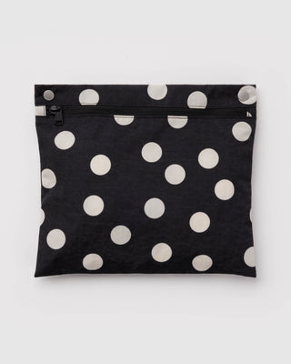 BAGGU Cloud Carry-On Bag - Black and Cream Polka Dot