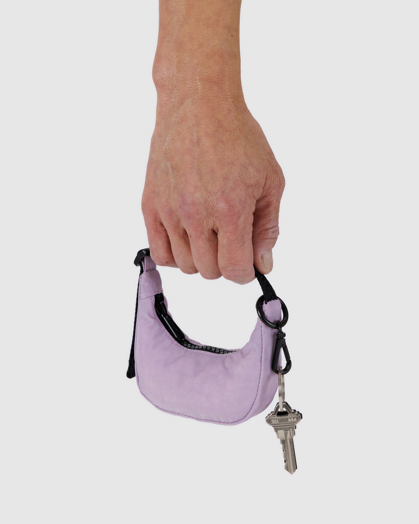 BAGGU Crescent Bag Charm - Dusty Pink