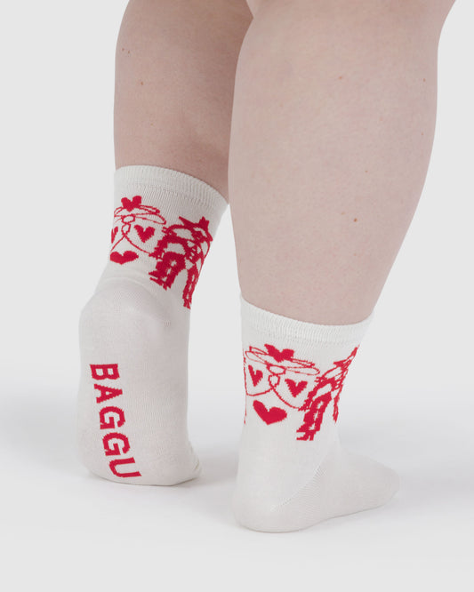 BAGGU Crew Sock - Cowgirl