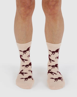 BAGGU Crew Sock - Horses