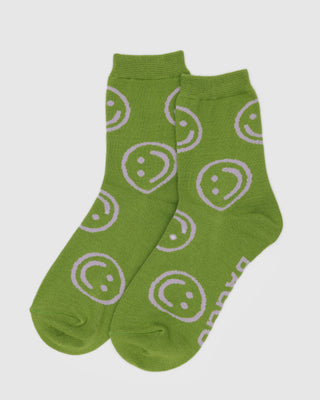 BAGGU Crew Sock - Pear Happy