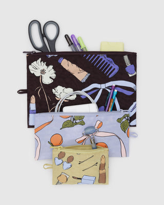 BAGGU Flat Pouch Set - Get Ready With Me