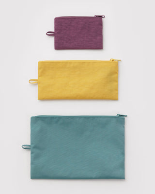 BAGGU Flat Pouch Set - Jewel Mix