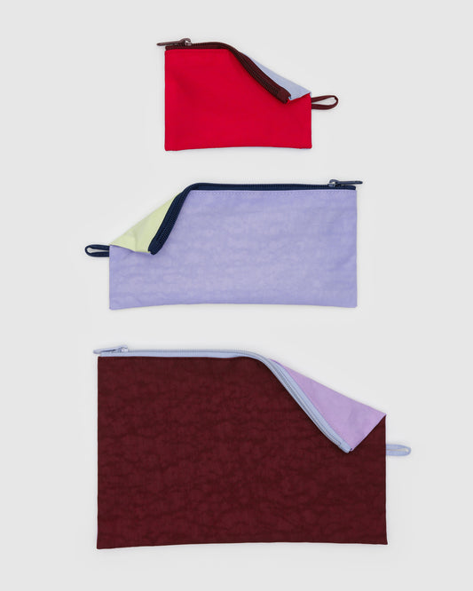 BAGGU Flat Pouch Set - Kaleidoscope Mix