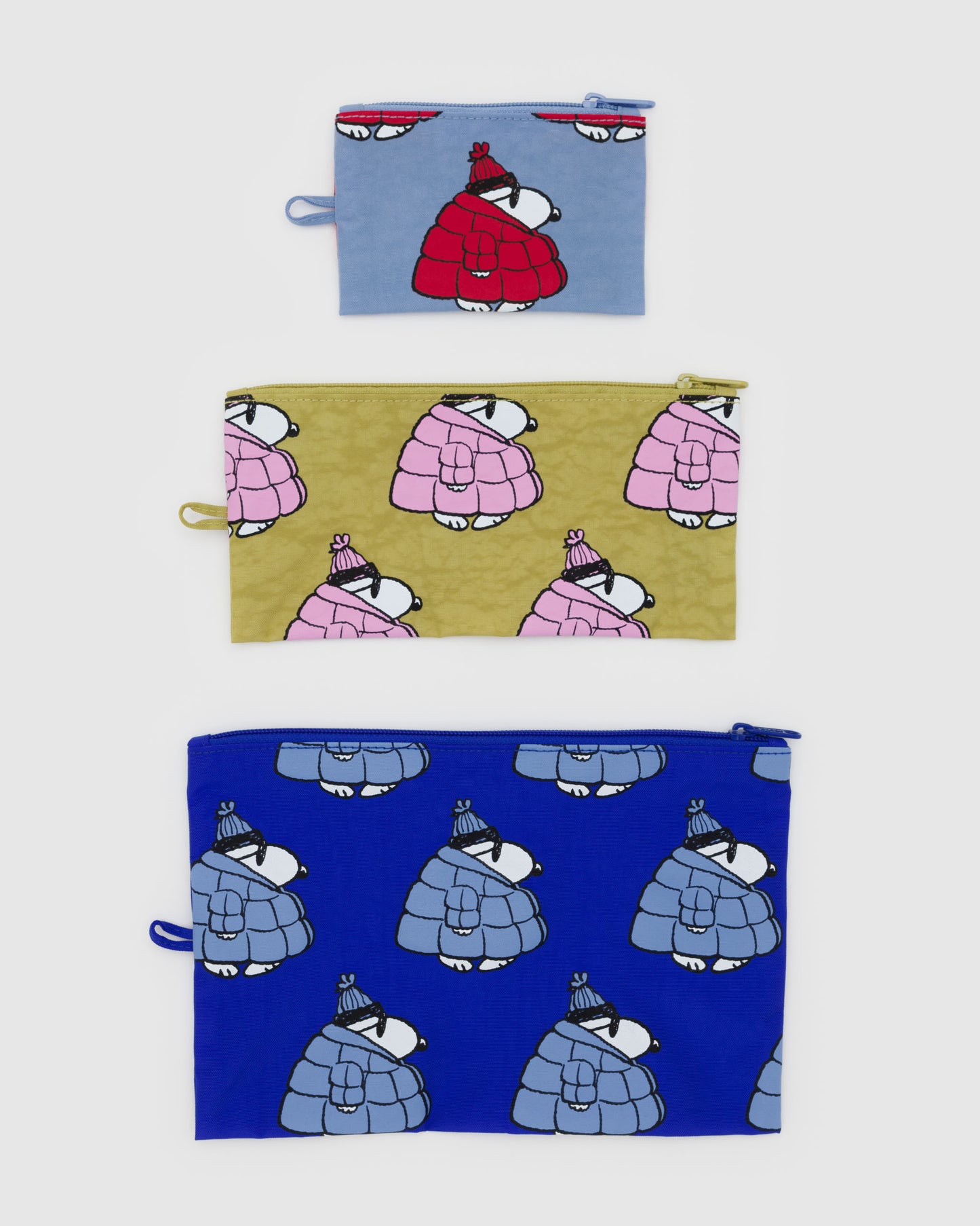 BAGGU Flat Pouch Set - Puffer Snoopy