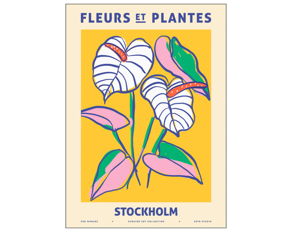 Fleurs et Plantes Stockholm 50 x 70 cm