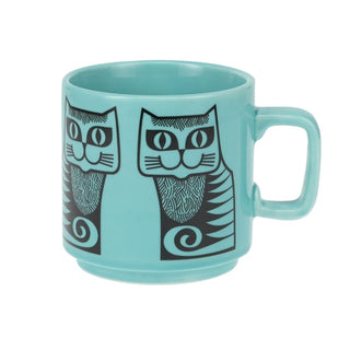 Blå Katt - Sett med Kopp og Skål