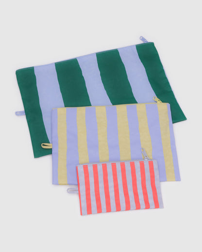BAGGU Go Pouch Set - Painted Stripe