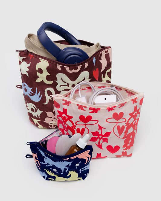BAGGU Go Pouch Set - Western Cut Outs