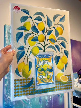 Lemon Tree - A3 Risograph Print