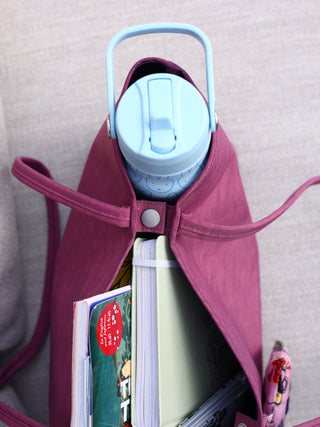 BAGGU Medium Nylon Reversible Tote - Wild Plum Mix