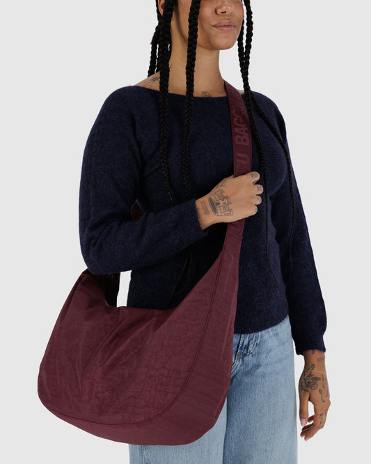 BAGGU Large Crescent Bag - Mahogany