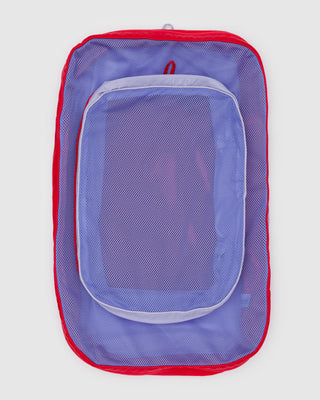 BAGGU Large Packing Cube Set - Mesh Berry Mix