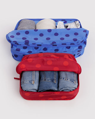 BAGGU Large Packing Cube Set - Polka Dot Mix
