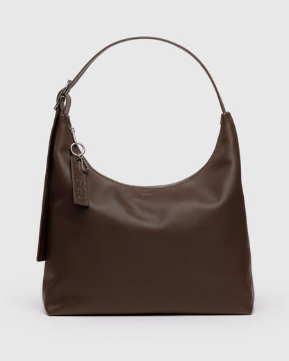 BAGGU Recycled Leather Shoulder Bag - Brown