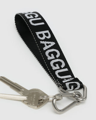 BAGGU Logo Keychain - Black & White