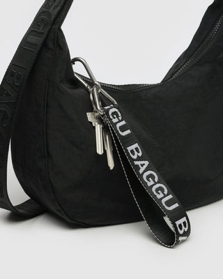 BAGGU Logo Keychain - Black & White