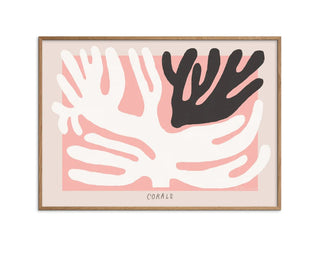Madelen - Black And White Corals 50 x 70 cm