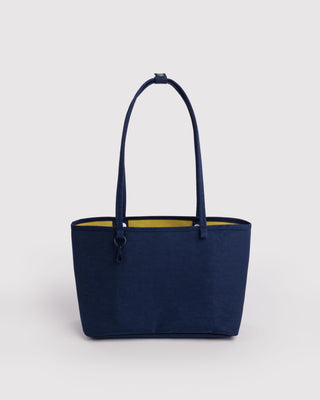 BAGGU Medium Nylon Reversible Tote - Navy Mix