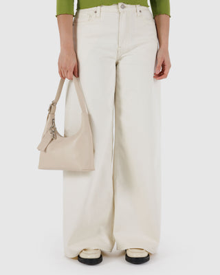 BAGGU Recycled Leather Shoulder Bag Mini - Stone