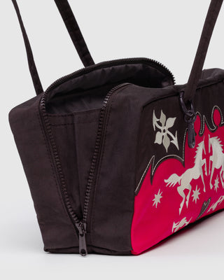 BAGGU Nylon Bowler Bag - Western Appliqué
