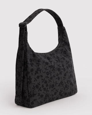 BAGGU Nylon Shoulder Bag - Charcoal Ditsy Floral