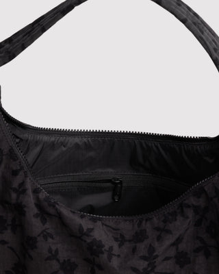 BAGGU Nylon Shoulder Bag - Charcoal Ditsy Floral