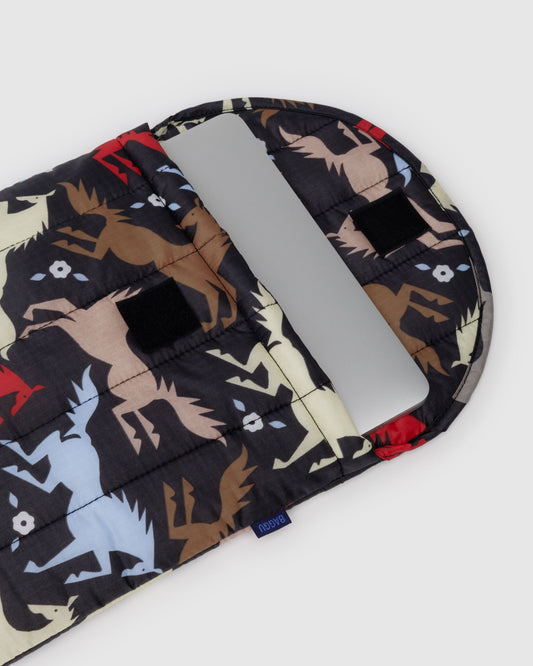 BAGGU Puffy Laptop Sleeve 13"/14" - Horse Cut Outs