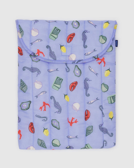 BAGGU Puffy Laptop Sleeve 16" - Sea Charms