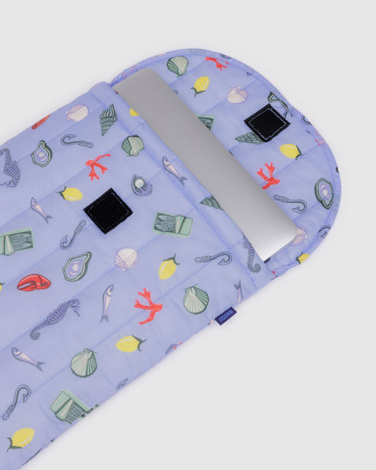 BAGGU Puffy Laptop Sleeve 16" - Sea Charms